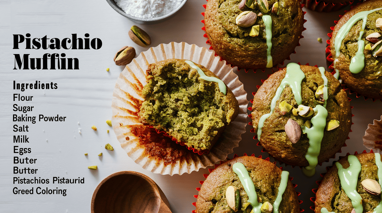 What Are Pistachio Muffins Made Of?