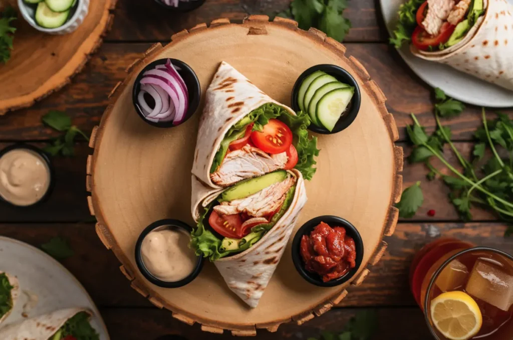 grilled chicken wrap