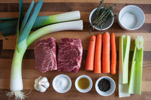 Ingredients Needed for Leek and Beef Soup