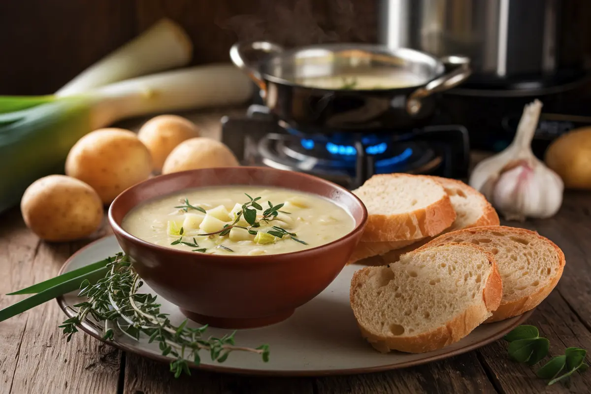 Why does my leek and potato soup taste bland?